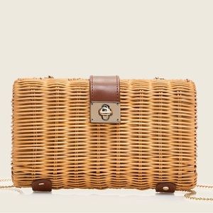 JCrew Raffia Summer Clutch